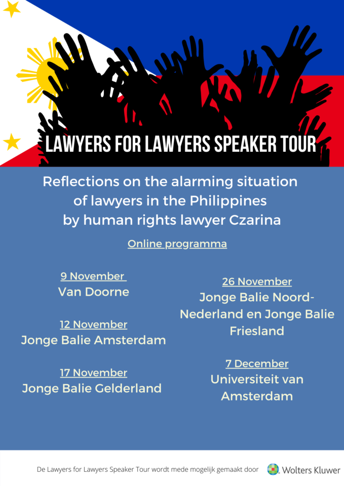 Online speakertour with lawyer Czarina