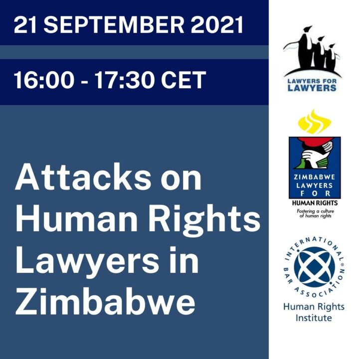 Event 'Attacks on Human Rights Lawyers in Zimbabwe' on 21/09/2021