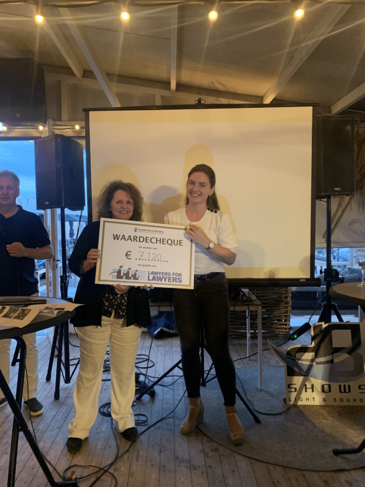 The Hague Young Bar Association raises €7120 for Lawyers for Lawyers