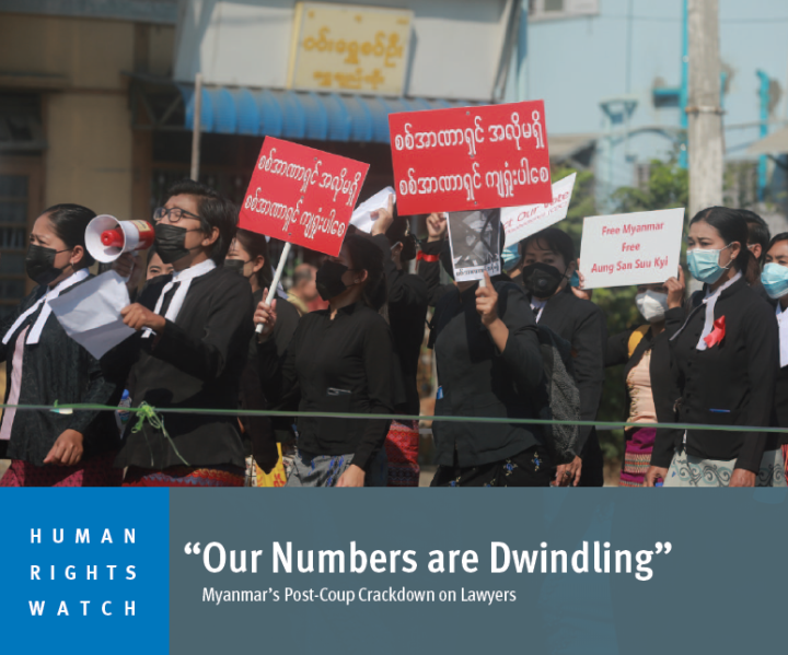 Launch report on Myanmar by Human Rights Watch: “Our Numbers Are Dwindling”