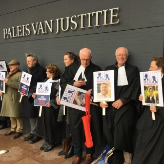 Manifestatie en lezing in Den Haag