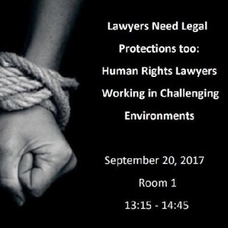 HDIM 2017  Side event: Lawyers Need Legal Protections too